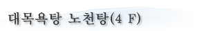 대목욕탕 노천탕(4 F)